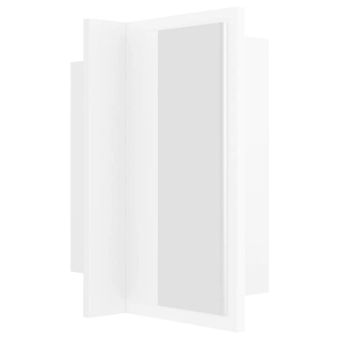 Dulap de baie cu oglindă & LED, alb, 40x12x45 cm, acril - WALTI WALTI