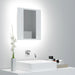 Dulap de baie cu oglindă & LED, alb, 40x12x45 cm, acril - WALTI WALTI