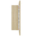 Dulap de baie cu oglindă și LED, stejar sonoma, 60x12x45 acril - WALTI WALTI