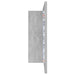 Dulap de baie cu oglindă & LED, gri beton, 80x12x45 cm acril - WALTI WALTI