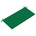 Bancă de grădină, cu pernă verde, 112 cm, lemn masiv de tec - WALTI WALTI