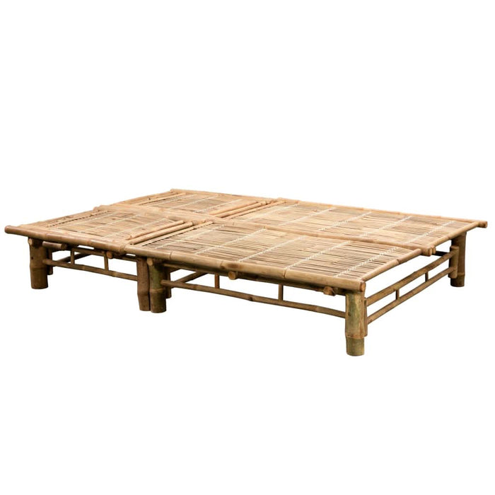 Șezlong de 2 persoane, cu perne, bambus - WALTI WALTI