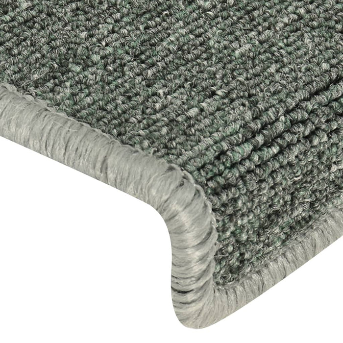Covorașe de trepte de scară, 15 buc., verde, 65x21x4 cm - WALTI WALTI