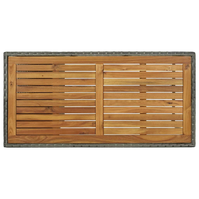 Set mobilier bar de grădină cu perne, 5 piese, gri, poliratan - WALTI WALTI