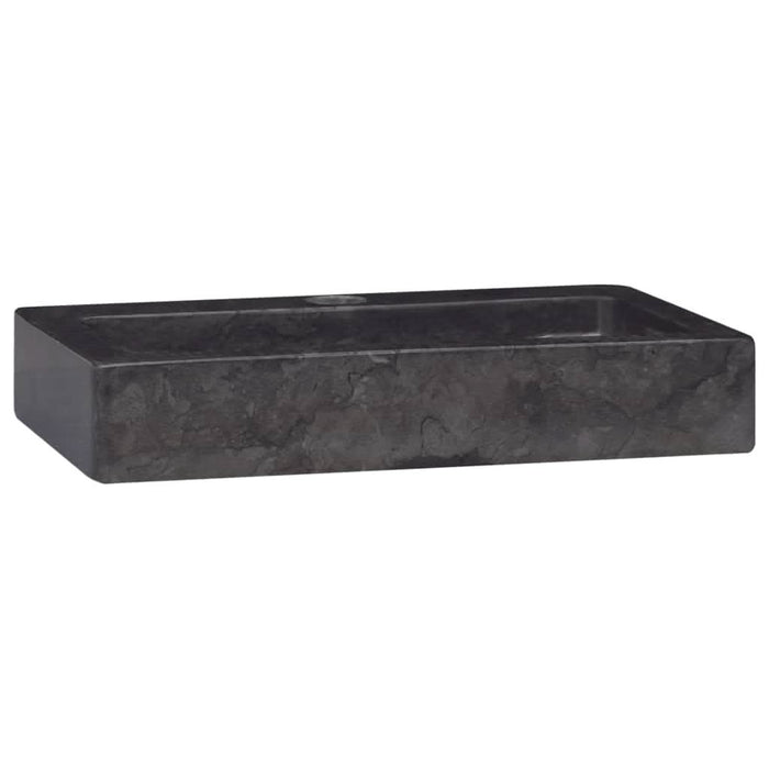 Chiuvetă cu montaj pe perete, negru, 38x24x6,5 cm, marmură - WALTI WALTI