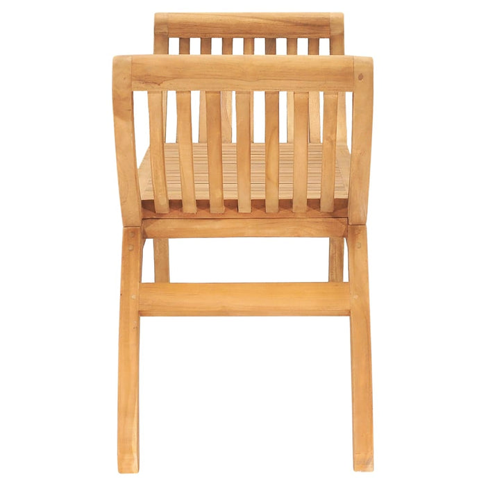 Bancă de grădină, 120 cm, lemn masiv de tec - WALTI WALTI