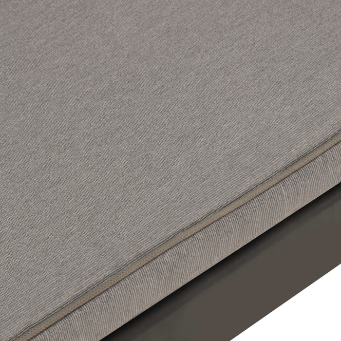 Bancă de grădină cu pernă, gri, plastic - WALTI WALTI