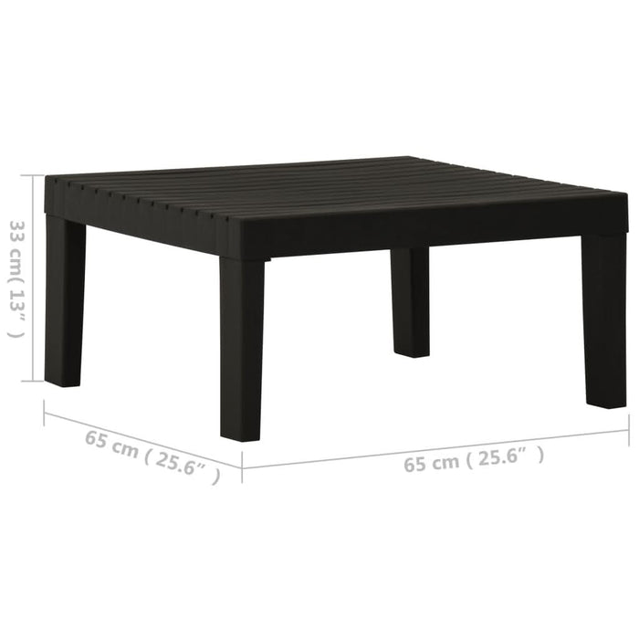 Masă de grădină, gri, plastic - WALTI WALTI