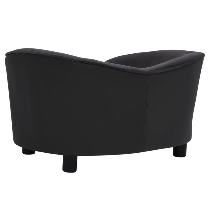 Canapea pentru câini negru 69x49x40 cm, pluș/piele ecologică - WALTI WALTI
