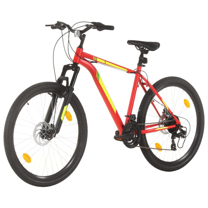 Bicicletă montană cu 21 viteze, roată 27,5 inci, roșu, 42 cm - WALTI WALTI