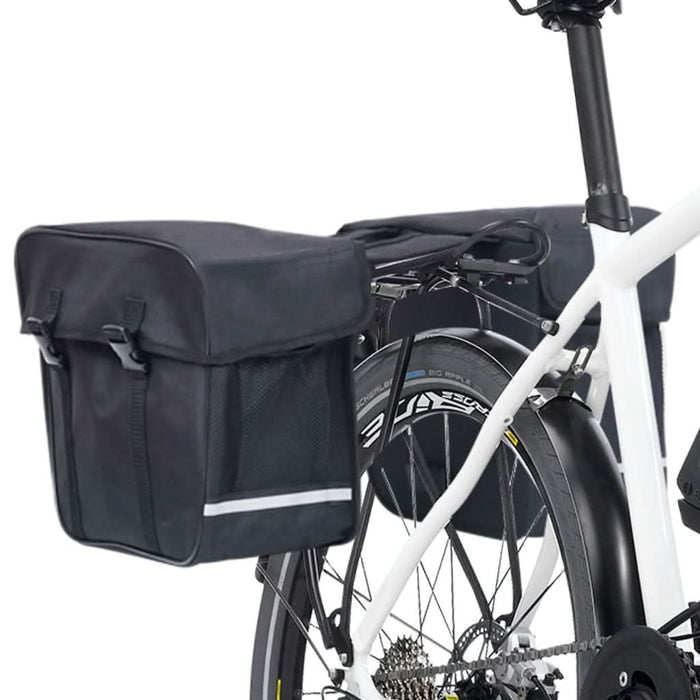 Geantă de bicicletă dublă pentru suport coș, negru, 35 L - WALTI WALTI