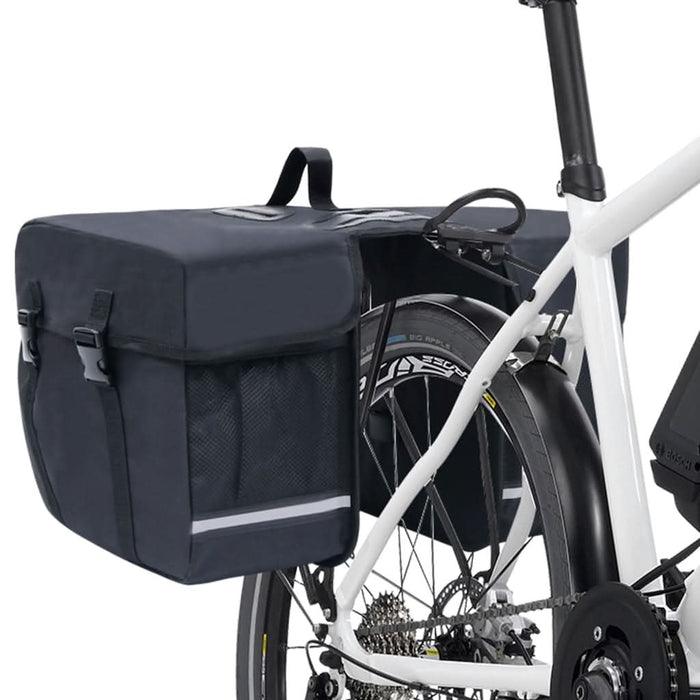 Geantă de bicicletă dublă pentru suport coș, negru, 35 L - WALTI WALTI