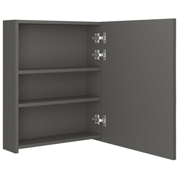 Dulap de baie cu oglindă și LED, antracit, 50x14x60 cm - WALTI WALTI