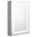 Dulap de baie cu oglindă și LED, gri beton, 50x13x70 cm - WALTI WALTI