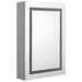Dulap de baie cu oglindă și LED, gri beton, 50x13x70 cm - WALTI WALTI
