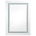 Dulap de baie cu oglindă și LED, gri beton, 50x13x70 cm - WALTI WALTI