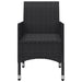 Set mobilier de grădină, 5 piese, negru - WALTI WALTI