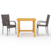Set mobilier de grădină, 3 piese, maro - WALTI WALTI