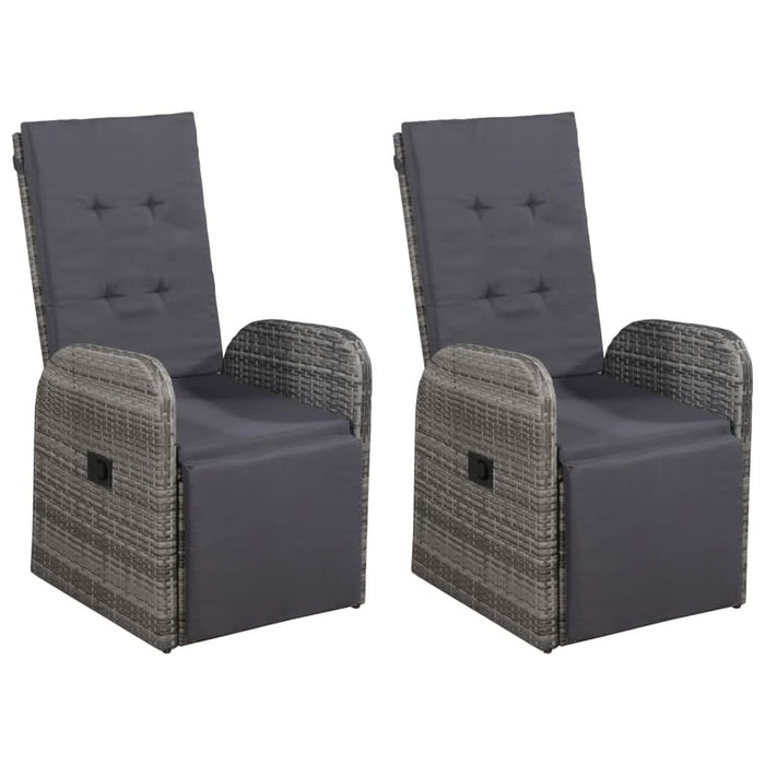 Set de masă pentru grădină, 3 piese, gri - WALTI WALTI