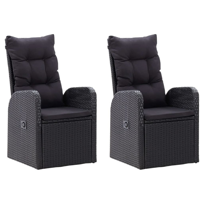 Set de masă pentru grădină, 5 piese, negru - WALTI WALTI