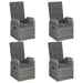 Set mobilier de grădină, 7 piese, gri - WALTI WALTI