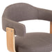 Scaune de bar 2 buc. gri taupe lemn curbat și material textil - WALTI WALTI