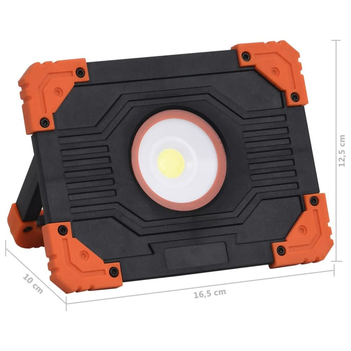 Reflector portabil cu LED, 10 W, alb rece, ABS - WALTI WALTI