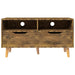 Comodă TV, stejar afumat, 90x40x48,5 cm, lemn prelucrat - WALTI WALTI