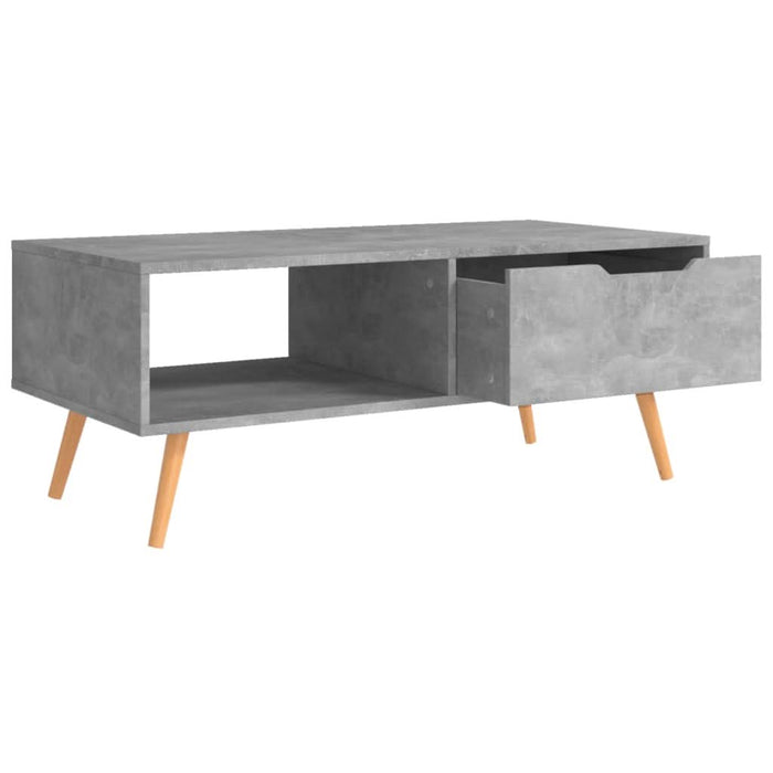 Măsuță de cafea, gri beton, 100x49,5x45 cm, lemn prelucrat - WALTI WALTI