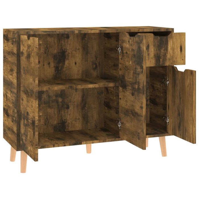 Servantă, stejar afumat, 90x30x72 cm, lemn prelucrat - WALTI WALTI