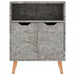 Servantă, gri beton, 60x30x72 cm, lemn prelucrat - WALTI WALTI