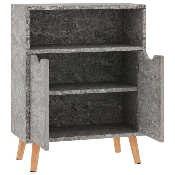 Servantă, gri beton, 60x30x72 cm, lemn prelucrat - WALTI WALTI