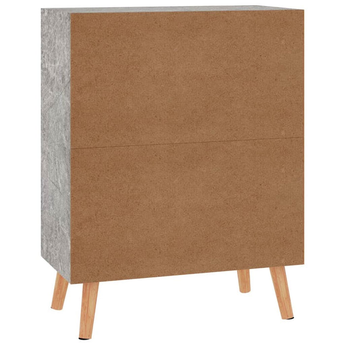 Servantă, gri beton, 60x30x72 cm, lemn prelucrat - WALTI WALTI