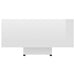 Măsuță de cafea, alb extralucios, 85x55x31 cm, PAL - WALTI WALTI