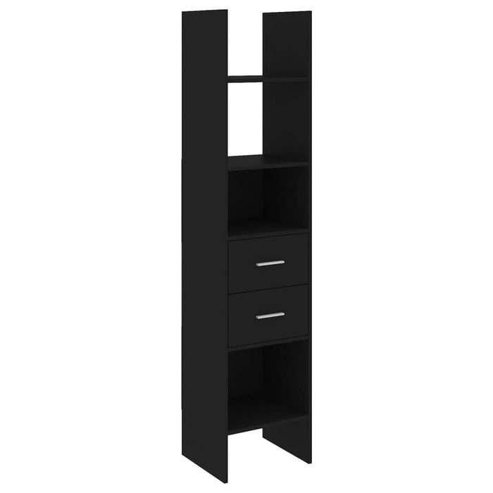 Bibliotecă, negru, 40x35x180 cm, PAL - WALTI WALTI