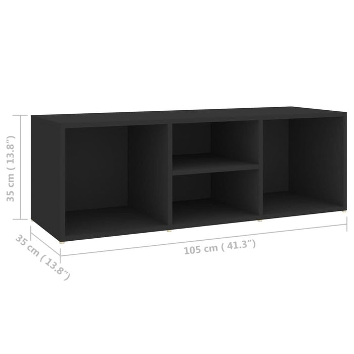 Banca depozitare pentru pantofi, negru, 105x35x35 cm, PAL - WALTI WALTI