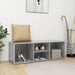 Bancă depozitare pentru pantofi, gri beton, 105x35x35 cm, PAL - WALTI WALTI
