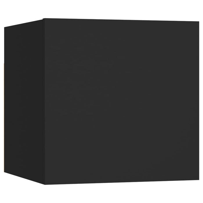 Dulap TV montaj pe perete, negru, 30,5x30x30 cm - WALTI WALTI