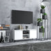 Comodă TV cu picioare metalice, alb, 103,5x35x50 cm - WALTI WALTI