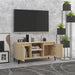 Comodă TV cu picioare metalice, stejar sonoma, 103,5x35x50 cm - WALTI WALTI