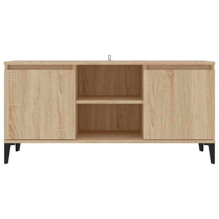 Comodă TV cu picioare metalice, stejar sonoma, 103,5x35x50 cm - WALTI WALTI