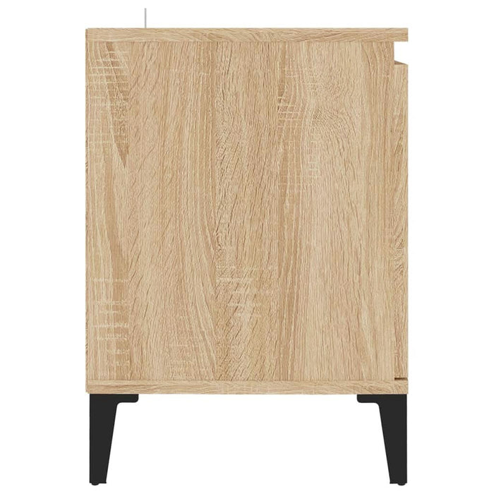 Comodă TV cu picioare metalice, stejar sonoma, 103,5x35x50 cm - WALTI WALTI