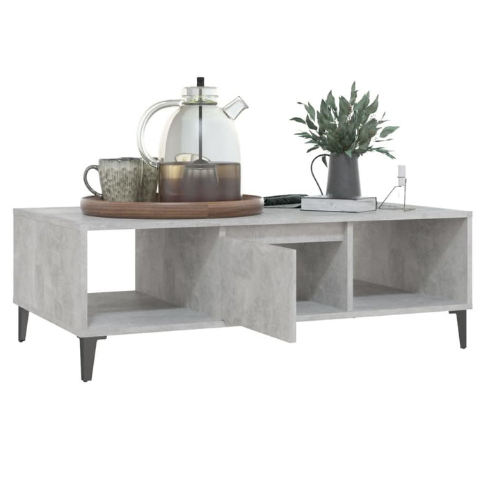 Măsuță de cafea, gri beton, 103,5x60x35 cm, PAL - WALTI WALTI