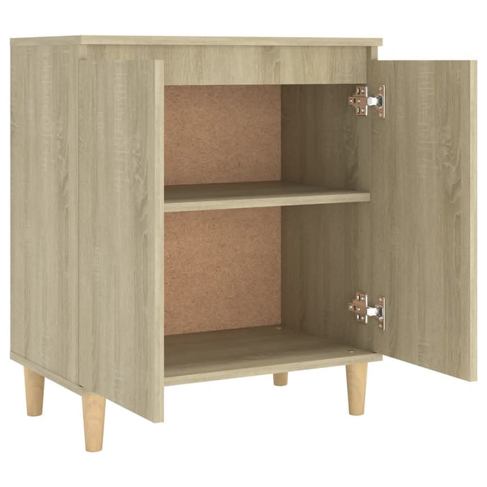 Servantă picioare din lemn masiv stejar sonoma 60x35x70 cm PAL - WALTI WALTI