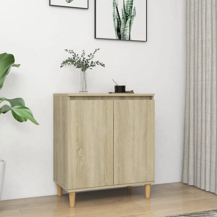 Servantă picioare din lemn masiv stejar sonoma 60x35x70 cm PAL - WALTI WALTI