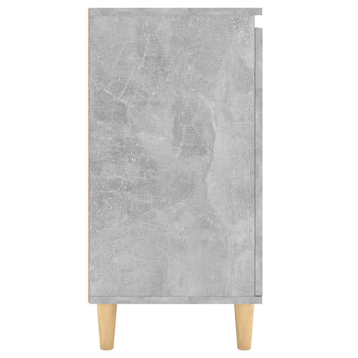 Servantă & picioare lemn masiv, gri beton, 60x35x70 cm, PAL - WALTI WALTI