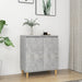 Servantă & picioare lemn masiv, gri beton, 60x35x70 cm, PAL - WALTI WALTI