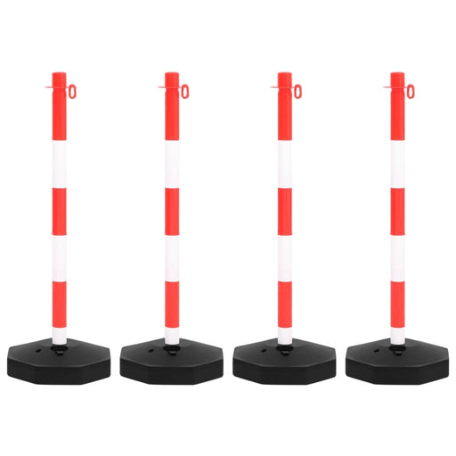 Set stâlp semnalizare trafic, cu lanț din plastic de 10 m - WALTI WALTI