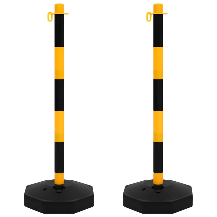 Set stâlp semnalizare trafic, cu lanț din plastic de 10 m - WALTI WALTI