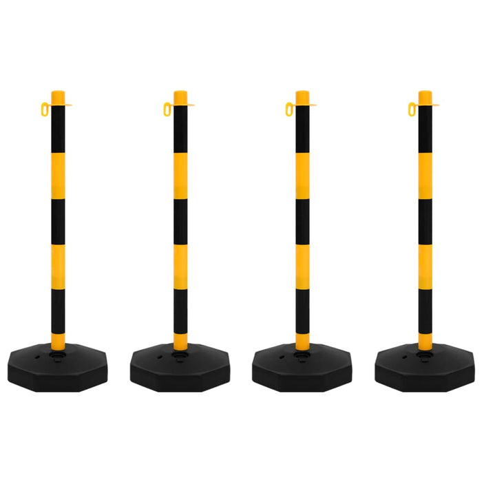 Set stâlp semnalizare trafic, cu lanț din plastic de 10 m - WALTI WALTI